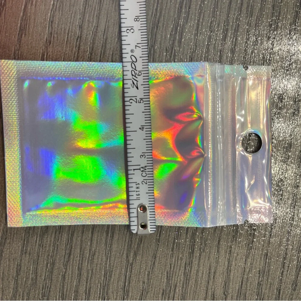 Holographic Re-Sealable Bags 2-1/2x4” 20ct~NEW~W/20ct Free Thank you stickers